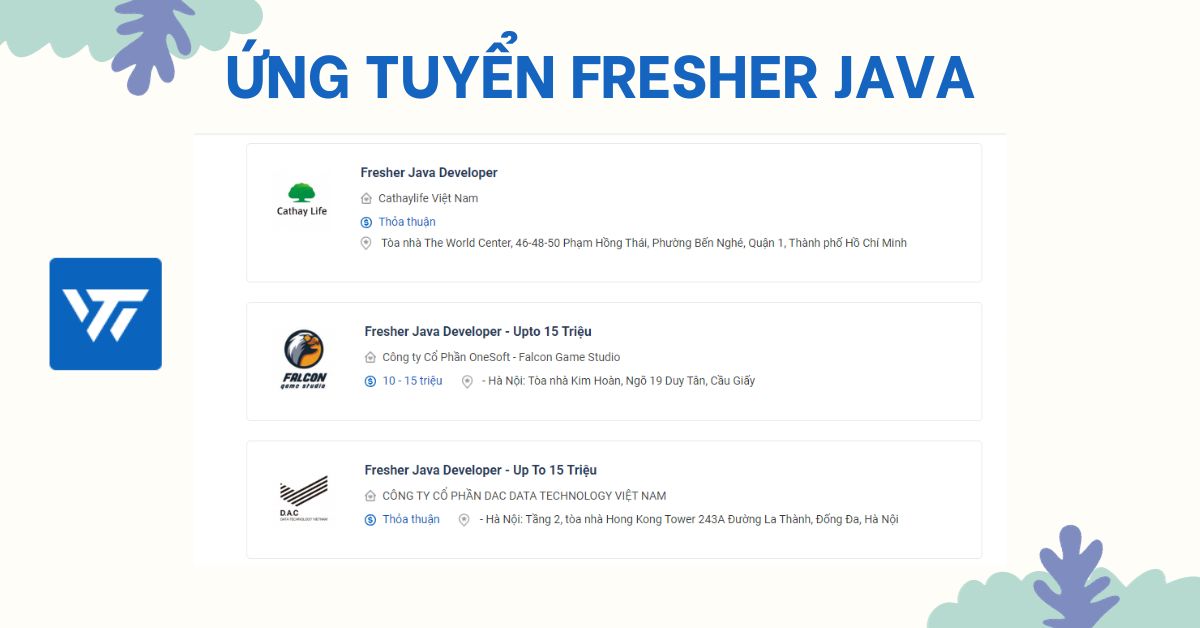 Ứng tuyển Fresher Java ở đâu?